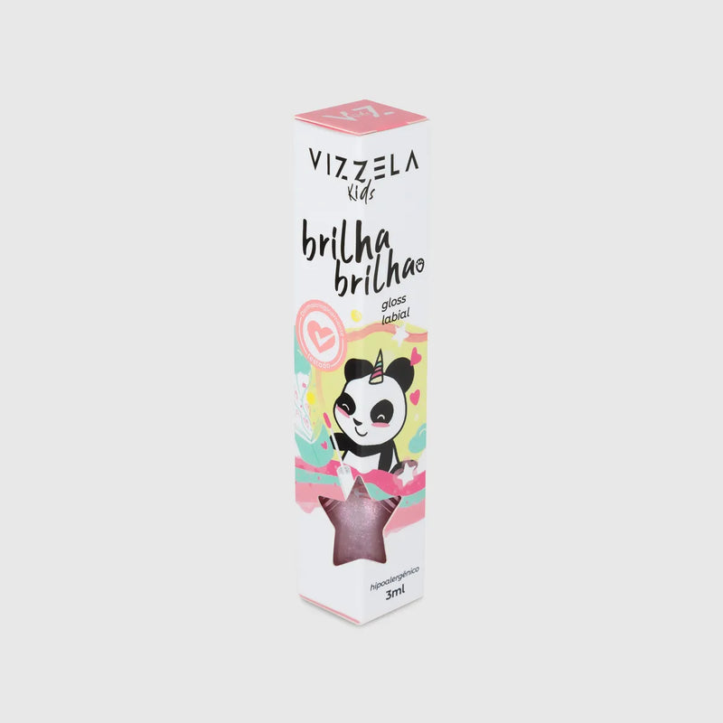 Gloss Infantil Brilha Brilha Cor Estrelinha Vizzela - 3ml