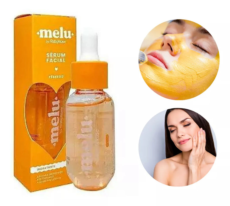 Sérum Facial Hidratante Pêssego Melu Ruby Rose - 30ml