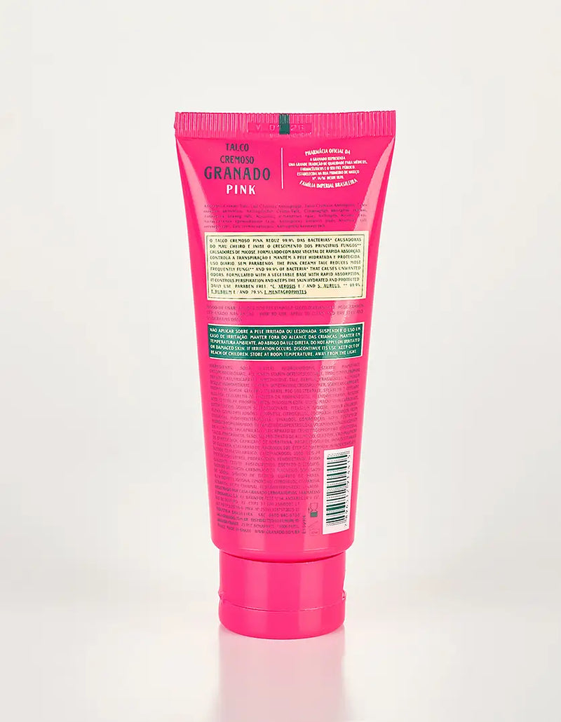 Talco Cremoso Antisséptico Pink Granado - 100g