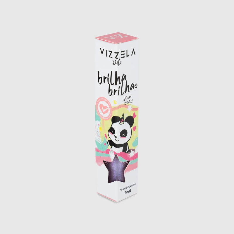 Gloss Infantil Brilha Brilha Cor Aurora Vizzela - 3ml