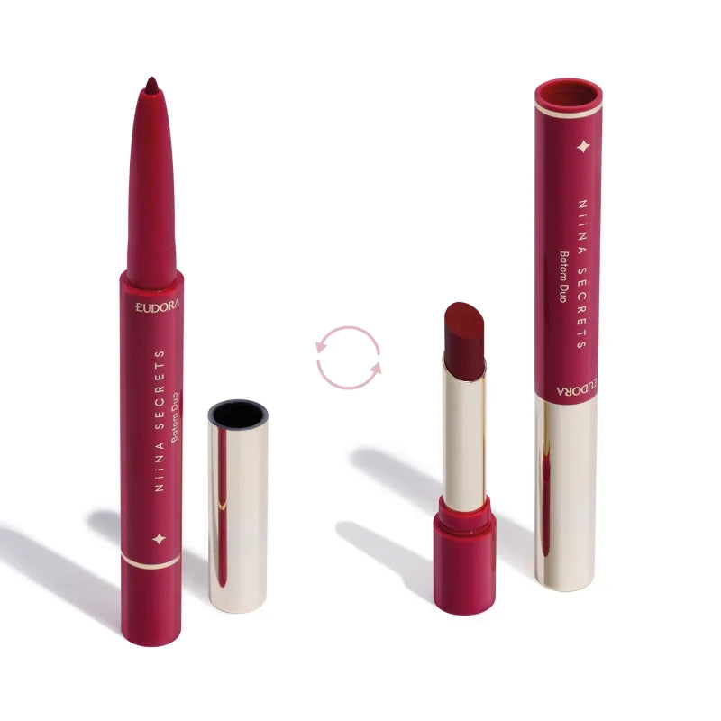Batom Vermelho Duo Perfect Match Niina Secrets - 1,65g