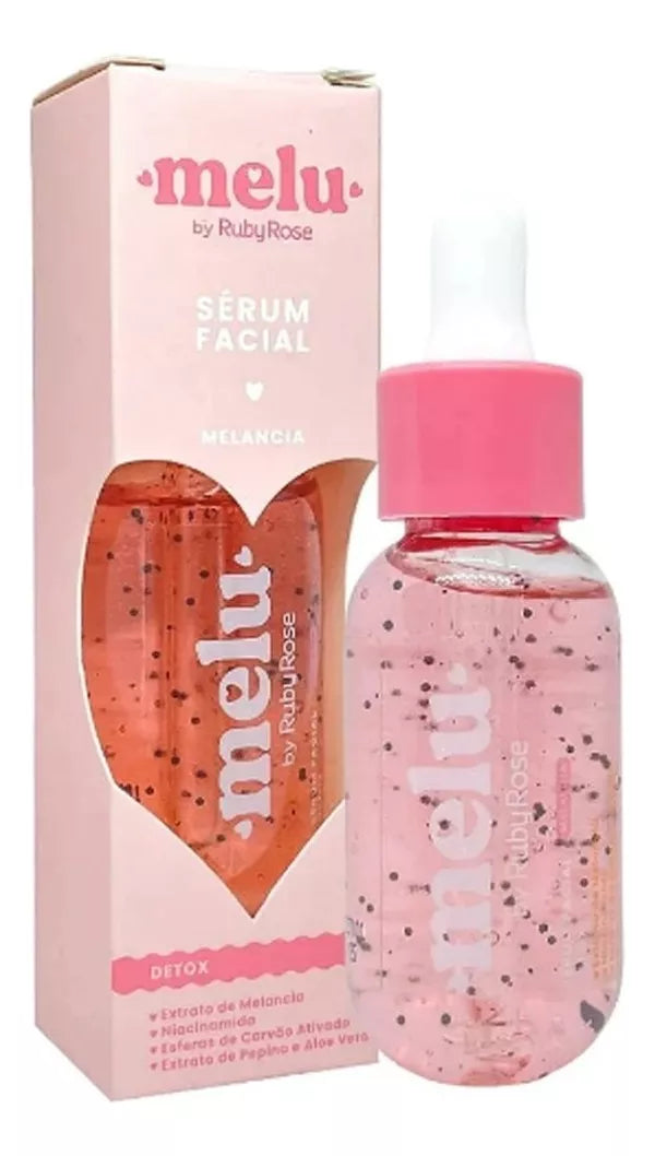 Serum Facial Detox Melu Tonificante Hidratante Pele Melancia Ruby Rose - 30ml