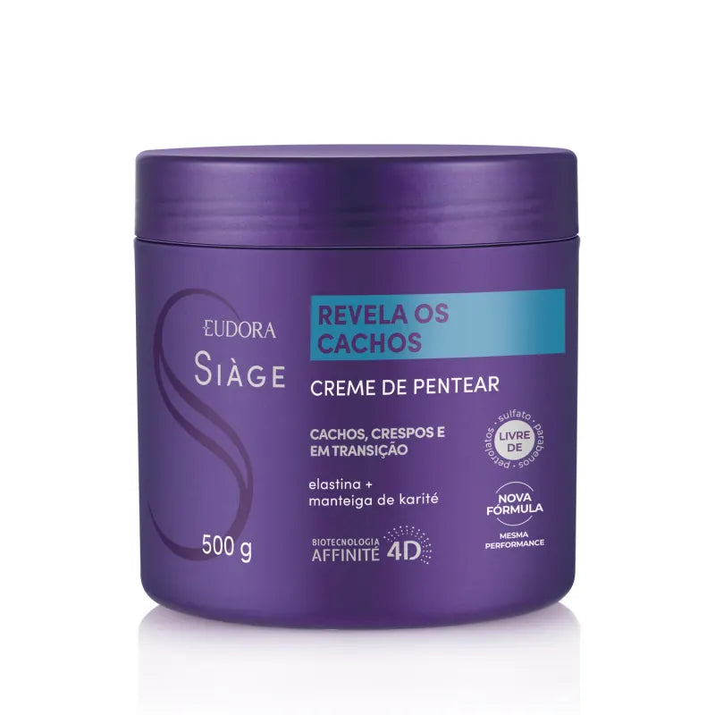 Creme Para Pentear Eudora Siàge Revela Os Cachos - 500g