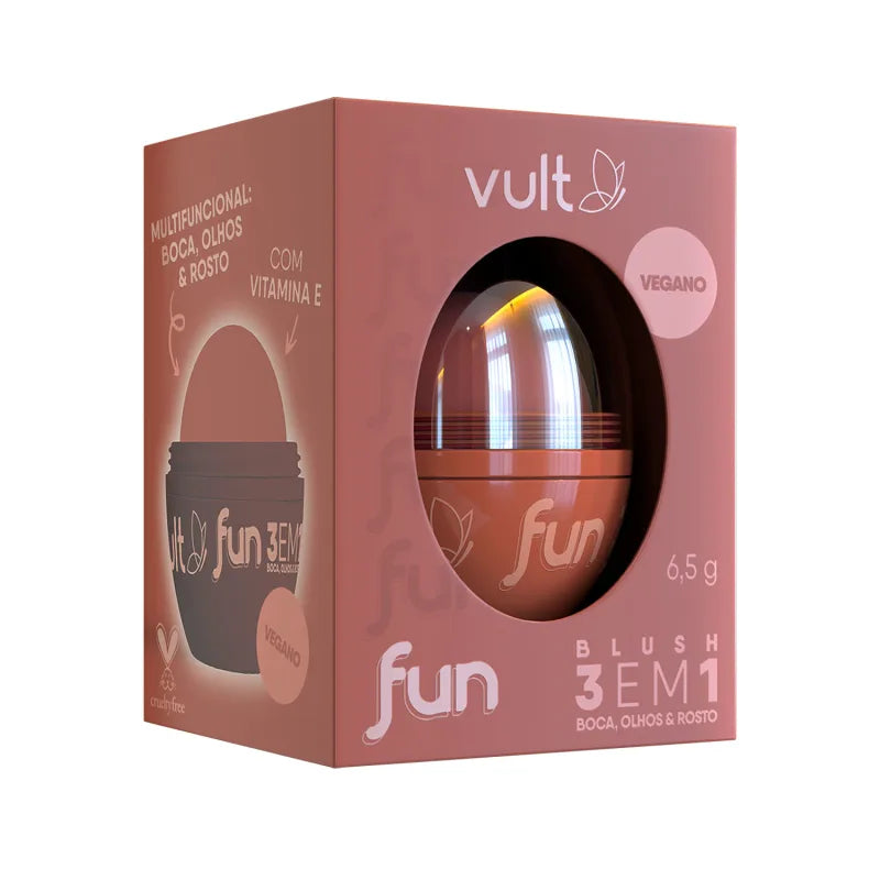 Blush 3 em 1 Vult Fun Bronze Natural 6,5g