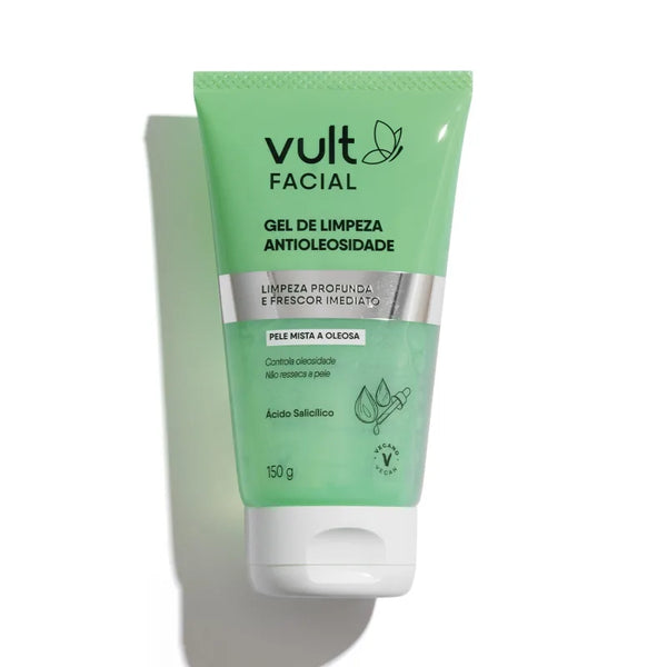 Gel de Limpeza Facial Antioleosidade Vult - 150g