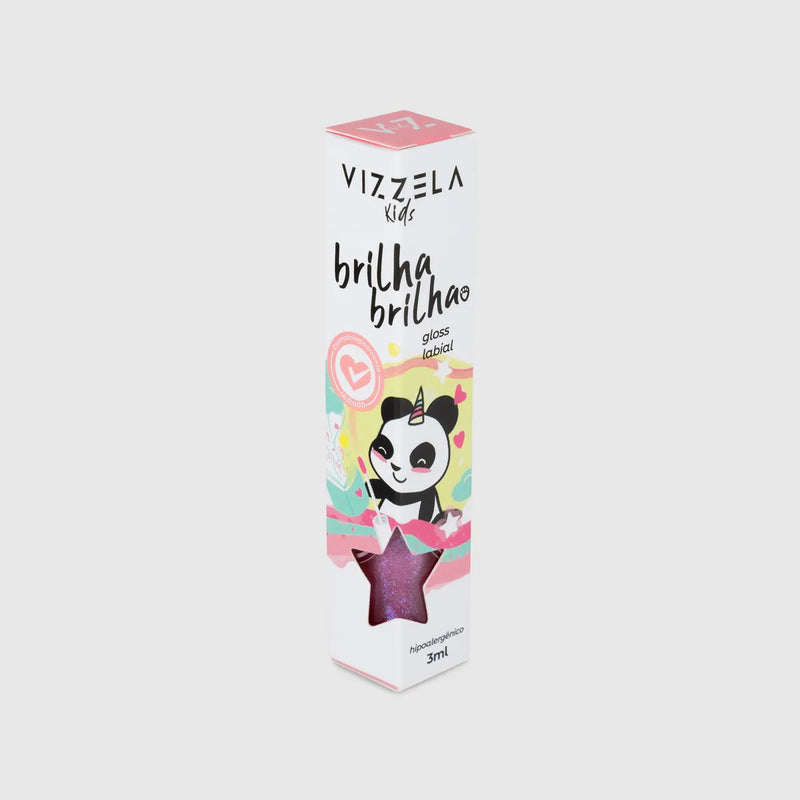 Gloss Infantil Brilha Brilha Cor Vagalume Vizzela - 3ml