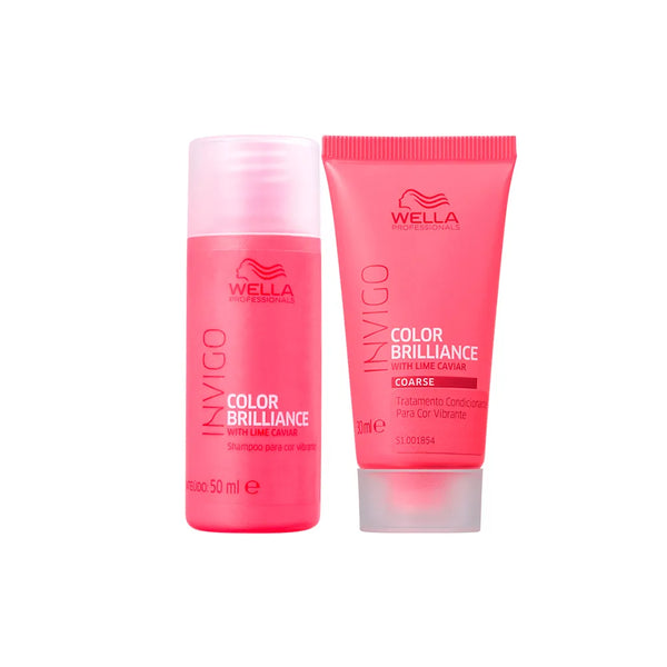 Kit Wella Pro Invigo Brilliance - Shampoo 50ml + Máscara 30ml