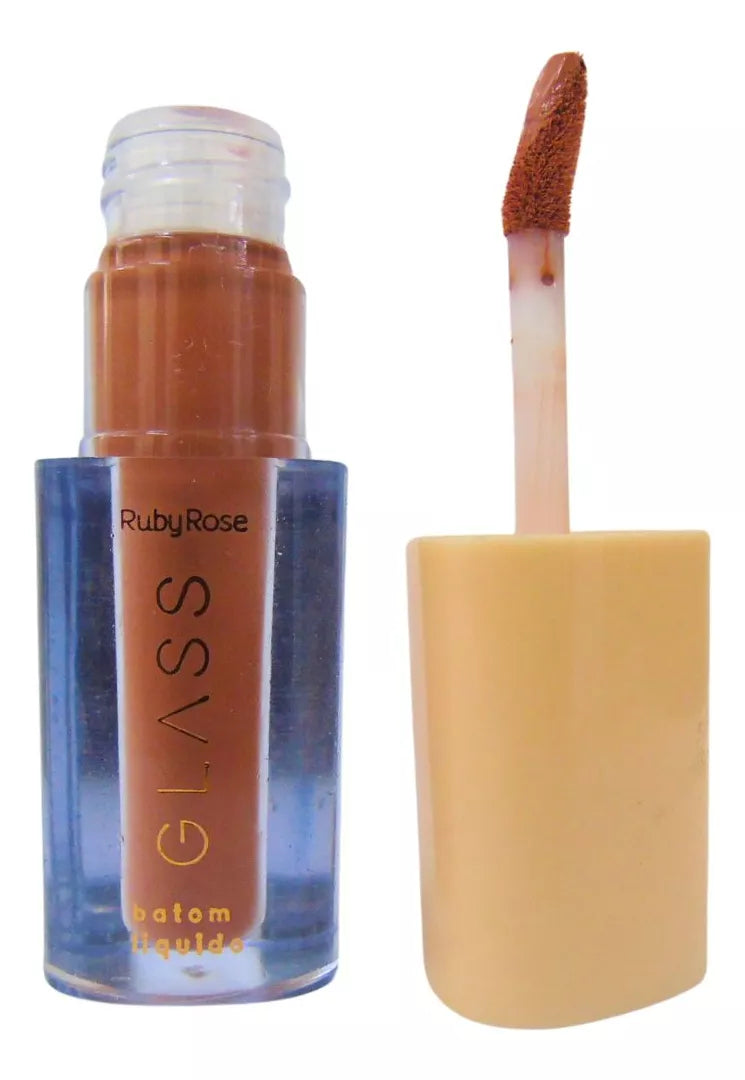 Batom Líquido Velvety Glass Bg01 Ruby Rose - 3,5ml