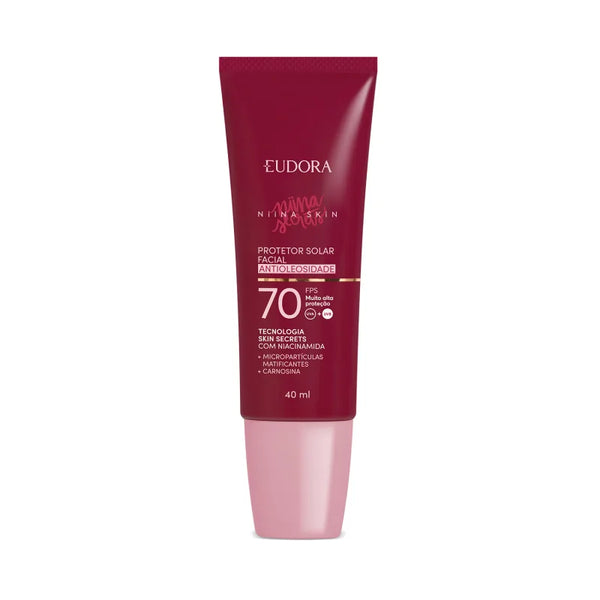 Protetor Solar Facial Antioleosidade FPS 70 Niina Skin - 40ml