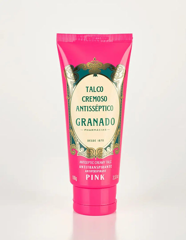 Talco Cremoso Antisséptico Pink Granado - 100g