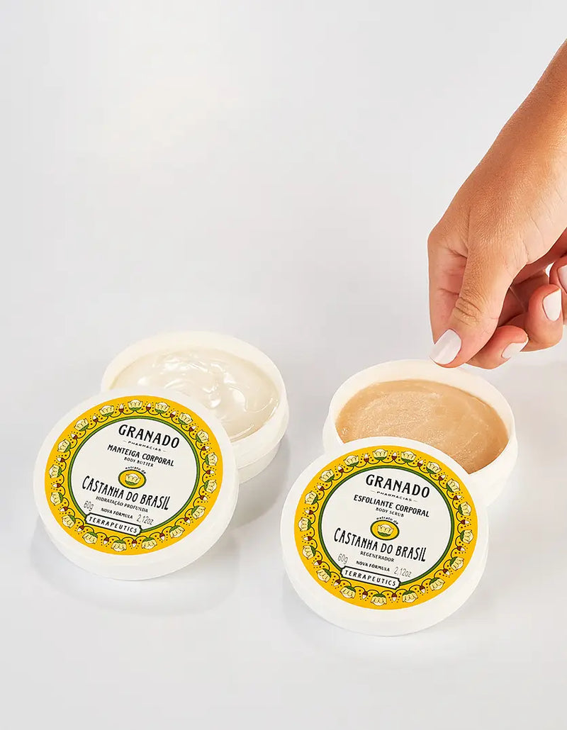 Kit Esfoliante Corporal Granado Castanha do Brasil 60g + Manteiga Corporal Granado Castanha do Brasil 60g