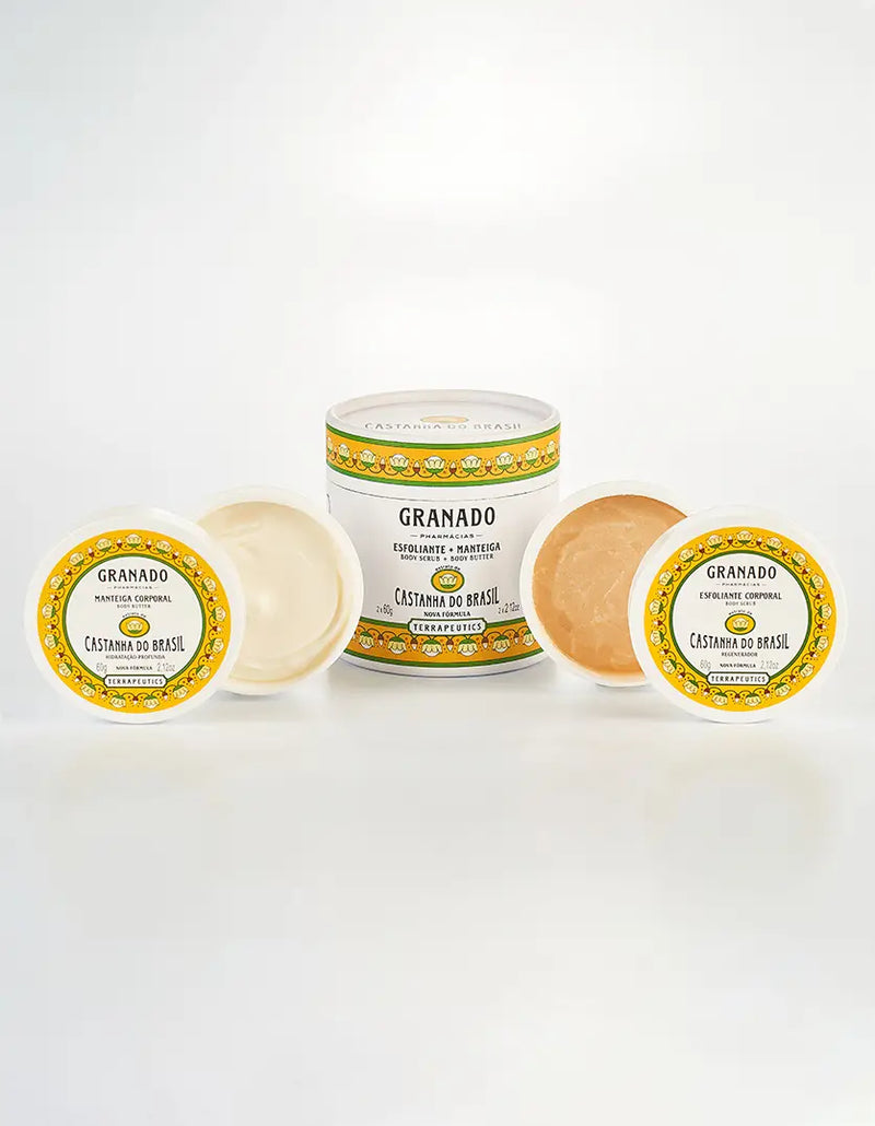 Kit Esfoliante Corporal Granado Castanha do Brasil 60g + Manteiga Corporal Granado Castanha do Brasil 60g