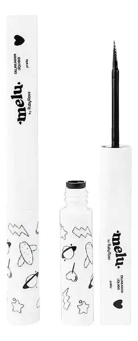 Delineador Líquido Preto Melu By Ruby Rose - 3ml