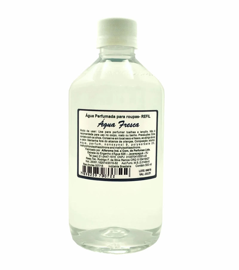 Água Perfumada para Roupas Água Fresca REFIL - 500ml