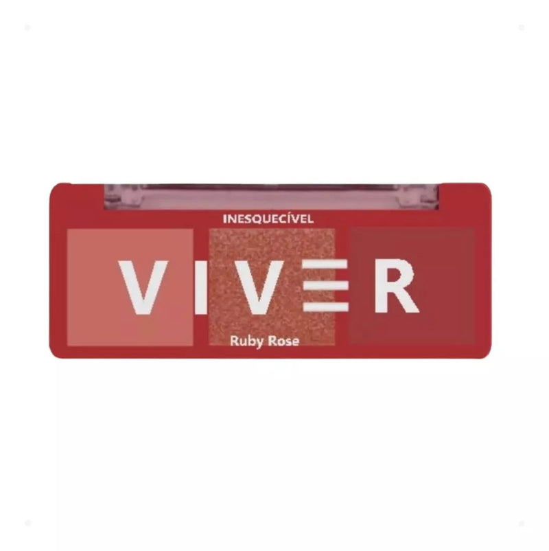 Paleta de Sombras Viver Inesquecível Ruby Rose - 4,8g