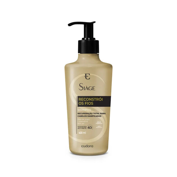 Shampoo Eudora Siàge Reconstrói Os Fios - 400ml