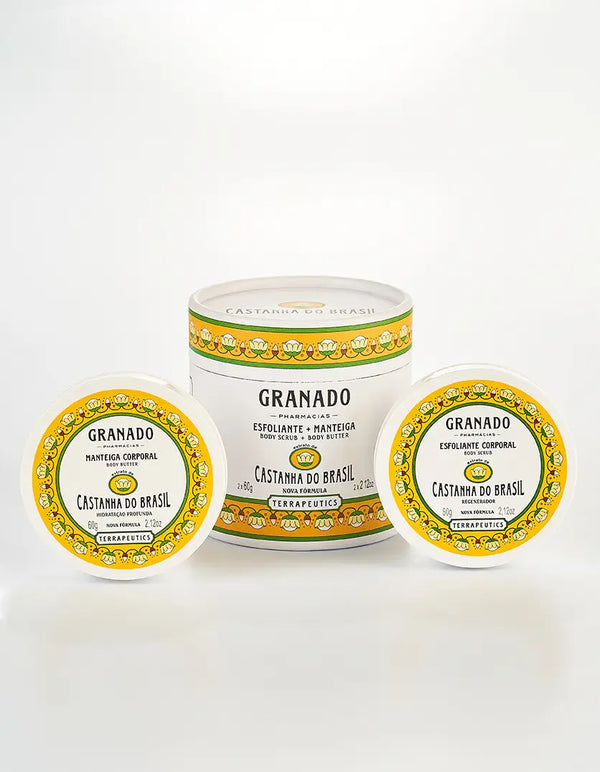 Kit Esfoliante Corporal Granado Castanha do Brasil 60g + Manteiga Corporal Granado Castanha do Brasil 60g