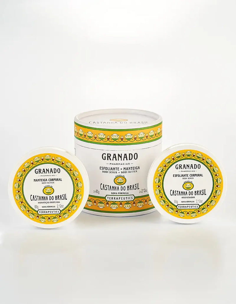 Kit Esfoliante Corporal Granado Castanha do Brasil 60g + Manteiga Corporal Granado Castanha do Brasil 60g