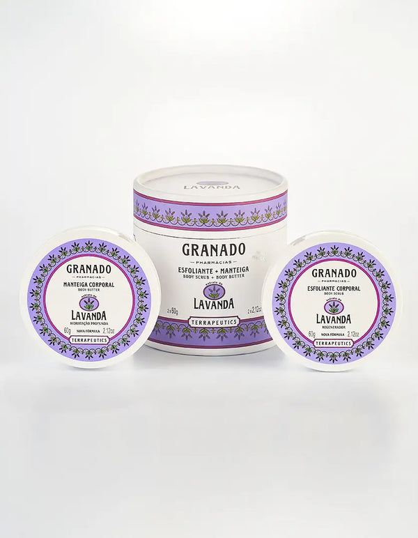 Kit Esfoliante Corporal Granado Lavanda 60g + Manteiga Corporal Granado Lavanda 60g