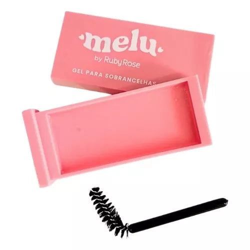 Gel Modelador De Sobrancelha Pasta Cera Efeito Natural Melu Ruby Rose - 10g