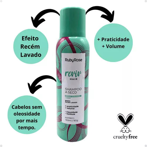 Shampoo A Seco Reviv Hair Berry Dreams Cassis Ruby Rose - 150ml
